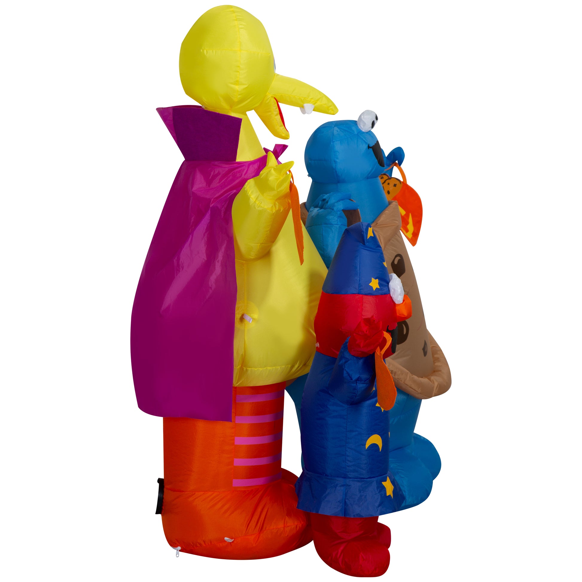 5-Ft Sesame Street Scene with Elmo, Big Bird and Cookie Monster Halloween Inflatable image 4