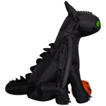 Load image into Gallery viewer, How to Train Your Dragon Toothless Halloween Inflatable with Pumpkin, 6-Ft Lighted Yard Decor for Indoor or Outdoor Use
