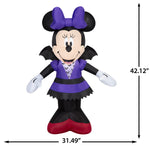 Load image into Gallery viewer, Disney Minnie Mouse Halloween Inflatable in Bat Costume, 3.5-Ft Lighted Yard Decor for Indoor or Outdoor Use
