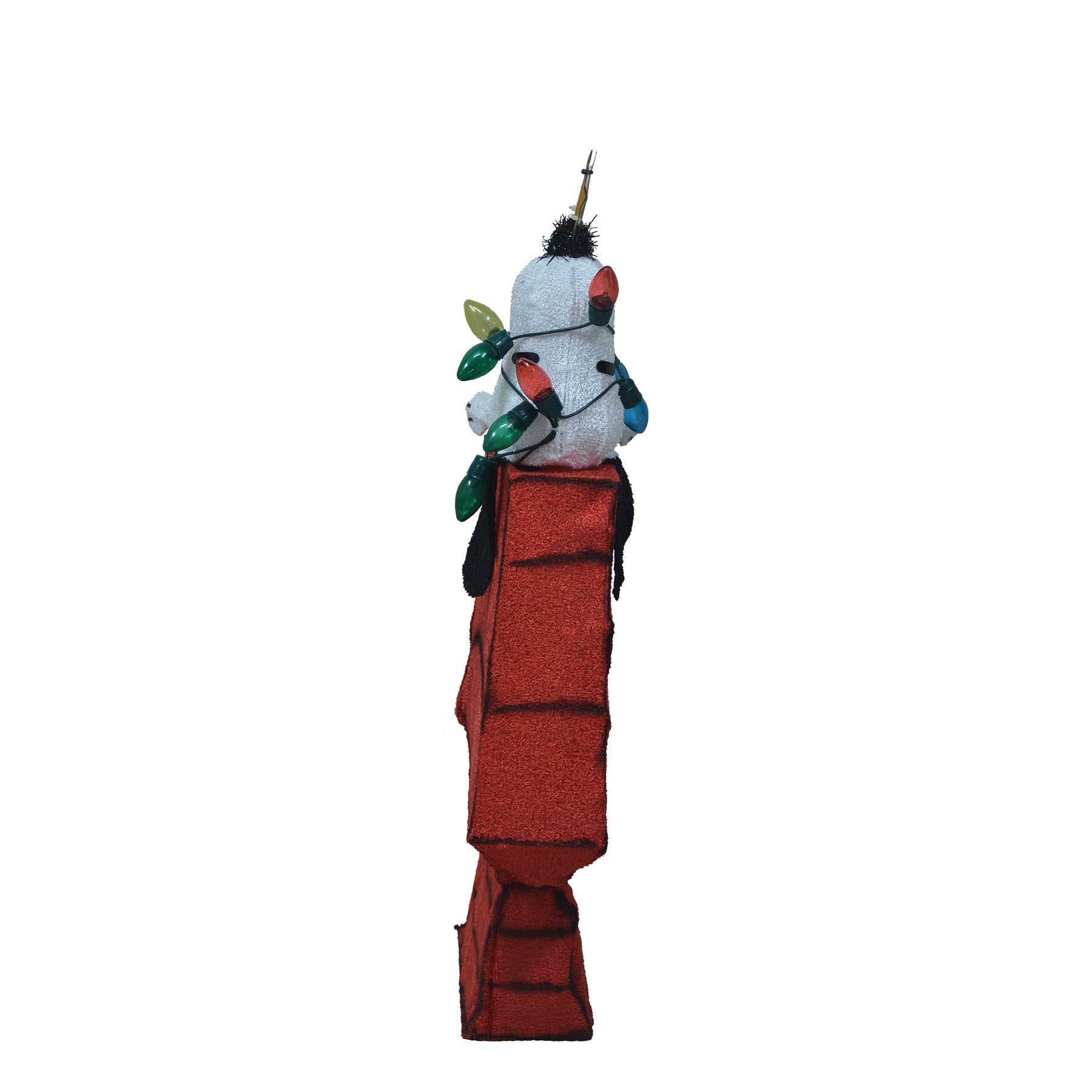 26-Inch Peanuts 3D LED Pre-Lit Yard Art Snoopy On Dog House With Star Christmas Décor image 4