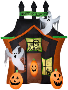 9' Airblown Haunted Ghost House Scene Halloween Inflatable