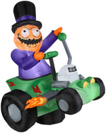 Load image into Gallery viewer, 6&#39; Airblown Jack&#39;s Ride with Pumpkin Man Halloween Inflatable
