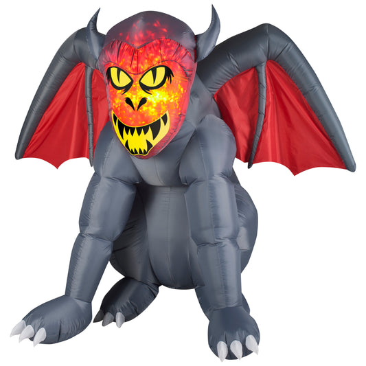 5' Fire & Ice Gruesome Gargoyle Halloween Inflatable