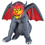 Load image into Gallery viewer, 5&#39; Airblown Fire &amp; Ice Gruesome Gargoyle Halloween Inflatable
