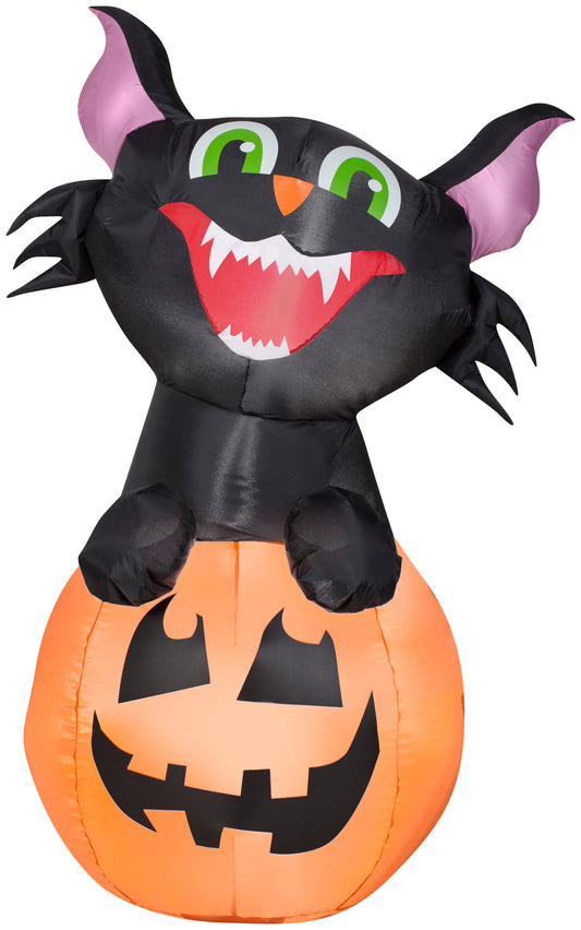Inflatable Pumpkin Cat
