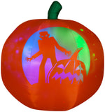 Load image into Gallery viewer, 5&#39; Airblown Panoramic Projection Pumpkin Halloween Inflatable
