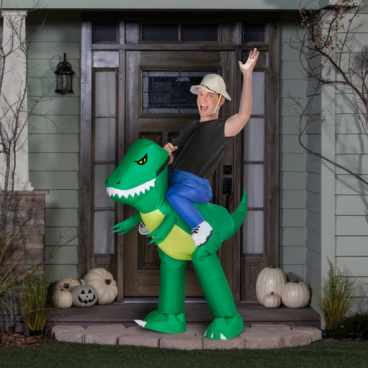 Adult Inflatable Dinosaur Rider Halloween Costume lifestyle