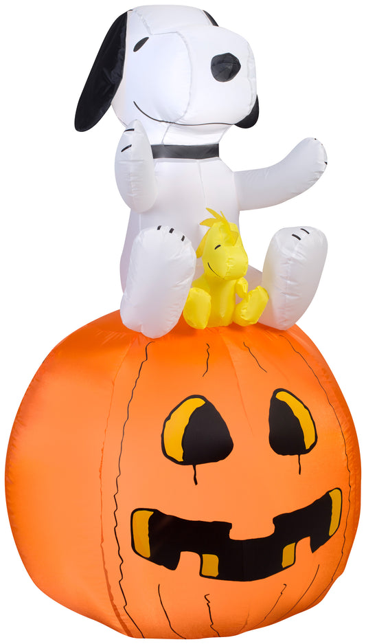 Snoopy on Pumpkin Peanuts, 4.5 ft Tall