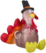 Load image into Gallery viewer, Gemmy Airblown Turkey OPP, 5 ft Tall, Multicolored
