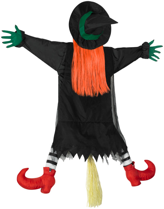 4.5' Crashing Witch Wilma Wipeout Halloween Prop