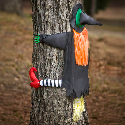 4.5' Crashing Witch Wilma Wipeout Halloween Prop lifestyle