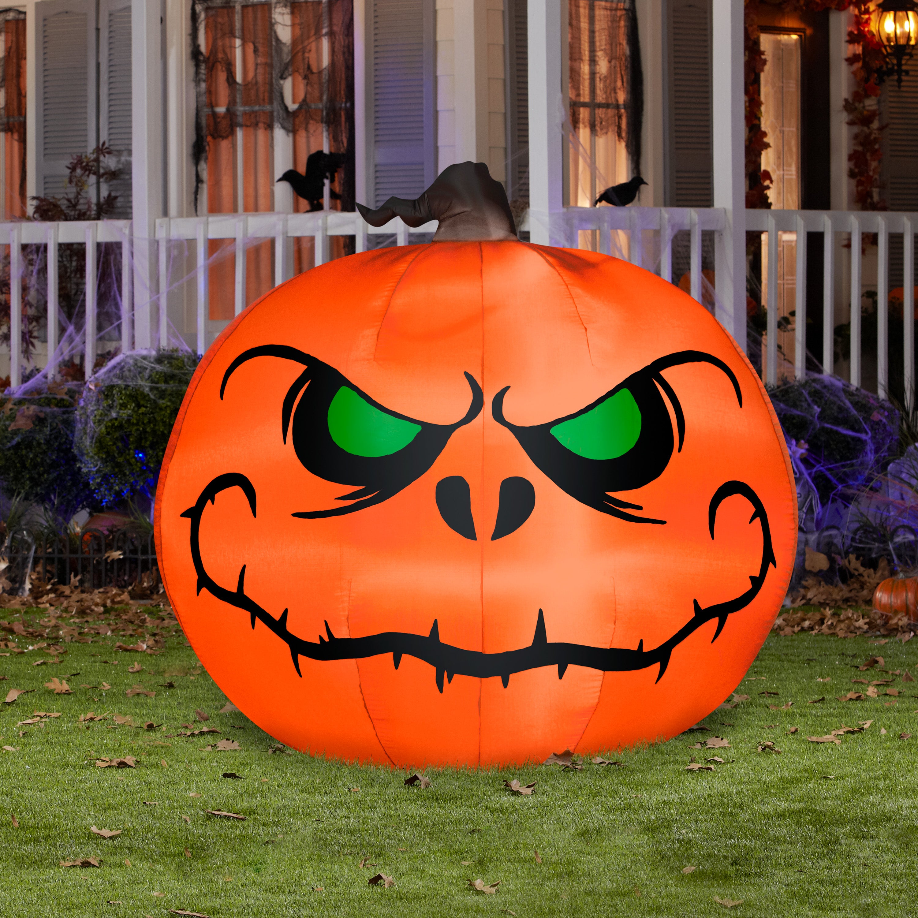 5' Airblown Reaper Pumpkin Halloween Inflatable