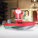 Load image into Gallery viewer, Occasions 10&#39; Inflatable Fishing Santa, 6 ft Tall, Multicolored
