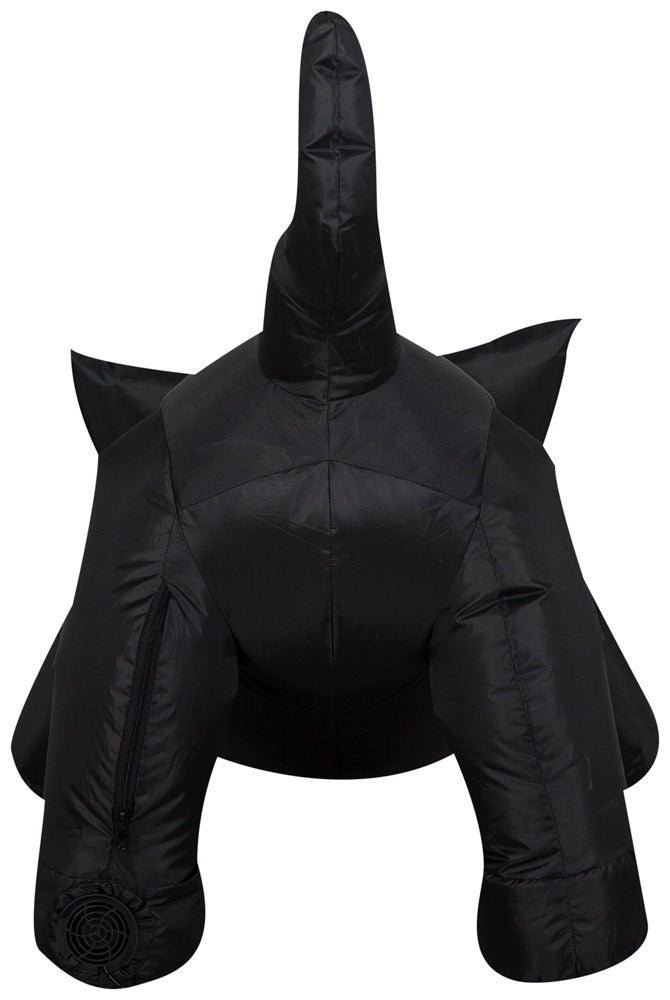4' Wide Outdoor Black Cat w/ Tail Up Halloween Inflatable image 3