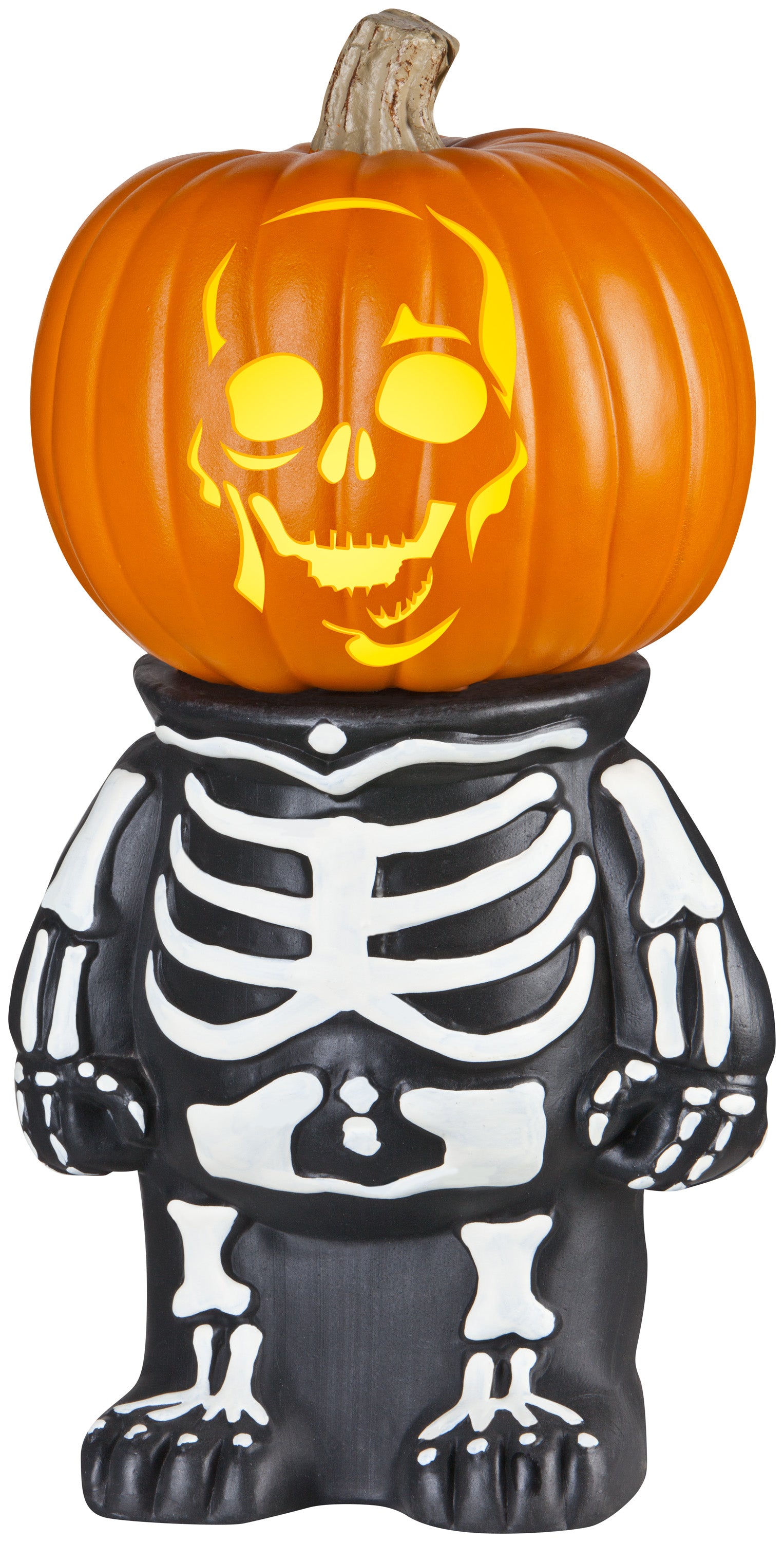 Gemmy Pumpkin Stand Skeleton