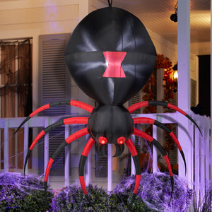 2' Airblown Black Spider Halloween Inflatable