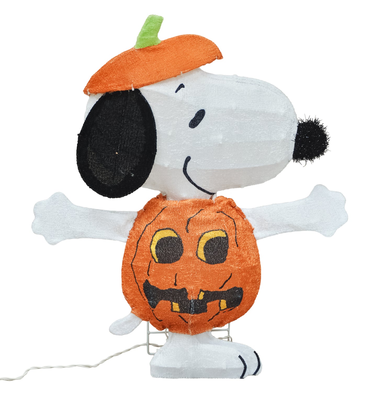 24-Inch Peanuts Snoopy in Jack O’ Lantern Pre-Lit Halloween Yard Art image 4