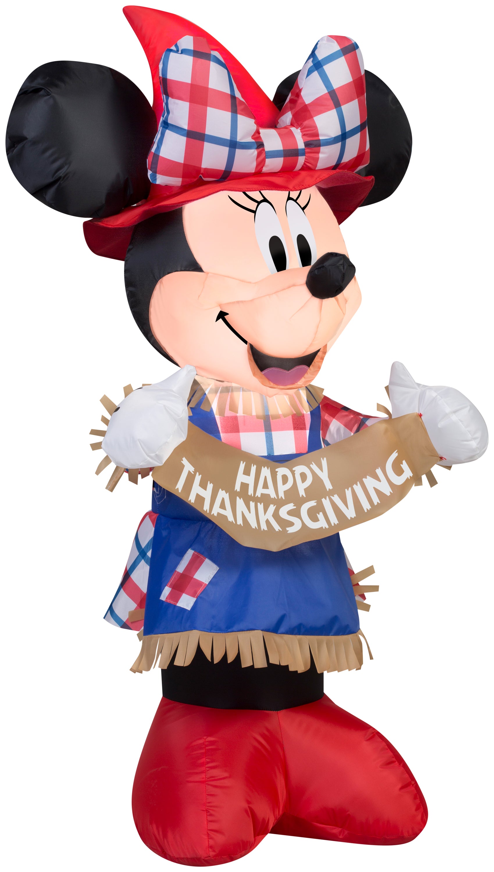 3.5' Airblown Minnie as Scarecrow Disney Thanksgiving Inflatable