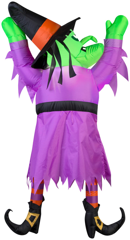 4.5' Witch Hanging From Roof Halloween Inflatable
