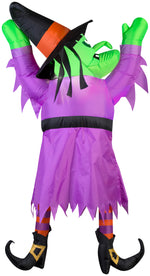 Load image into Gallery viewer, 4.5&#39; Airblown Witch Hanging From Roof Halloween Inflatable
