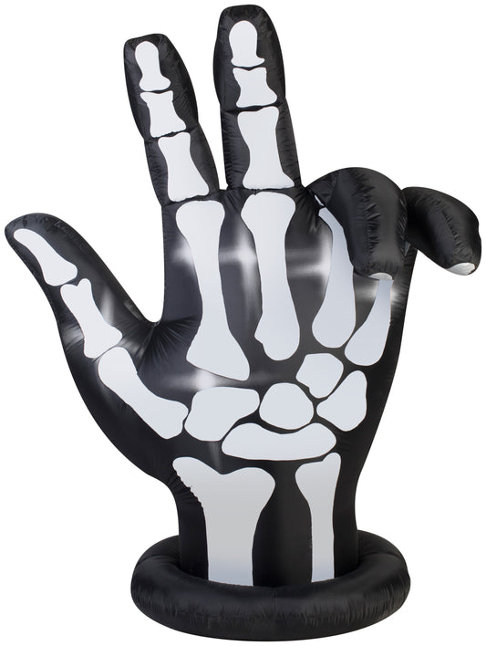 7' Skeleton Hand Halloween Inflatable