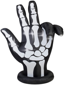 7' Airblown Skeleton Hand Halloween Inflatable