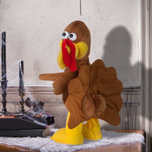 Animated Plush Twerking Turkey, brown lifestyle