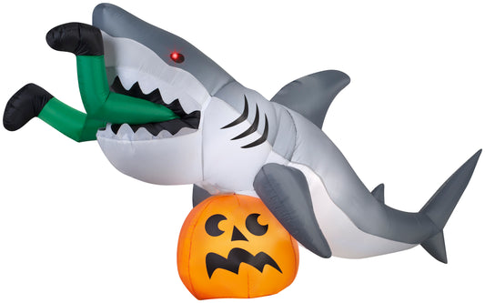 9 Foot "Caught By a Shark" Animated Halloween Inflatable