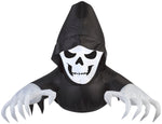 Load image into Gallery viewer, 2&#39; Airblown Window Creeper Friendly Reaper Halloween Inflatable
