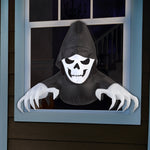 Load image into Gallery viewer, 2&#39; Airblown Window Creeper Friendly Reaper Halloween Inflatable
