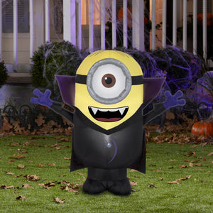 3' Airblown Gone Batty Minion Halloween Inflatable