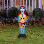 Load image into Gallery viewer, Gemmy Airblown Sally w/Pumpkin Disney, 3.5 ft Tall, Yellow
