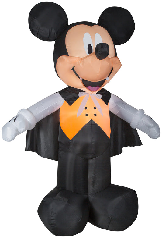 10' Giant Airblown Mickey Vampire in Orange Vest Halloween Inflatable