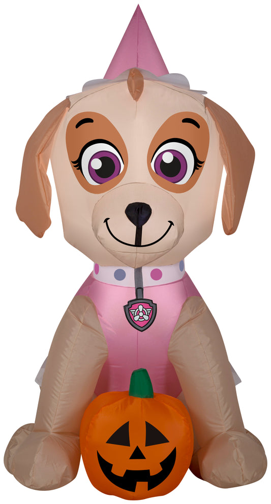 3-Ft Paw Patrol Skye with Pumpkin Halloween Inflatable