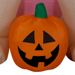Load image into Gallery viewer, Gemmy Airblown Skye w/Pumpkin Nick, 3 ft Tall, Multi
