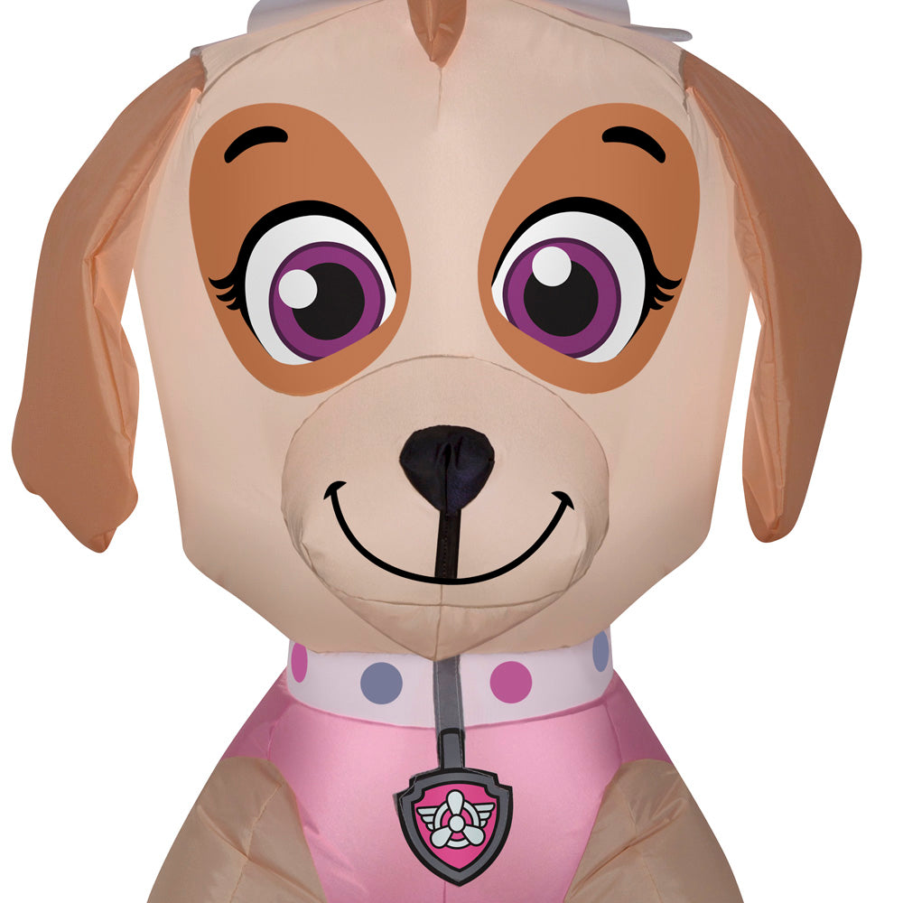 Gemmy Airblown Skye w/Pumpkin Nick, 3 ft Tall, Multi