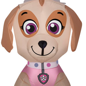 Gemmy Airblown Skye w/Pumpkin Nick, 3 ft Tall, Multi