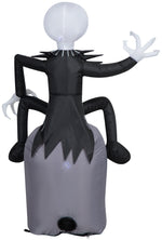 Load image into Gallery viewer, Gemmy Airblown Inflatable Jack Skellington on Tombstone Disney, 3.5 ft Tall, Multicolored
