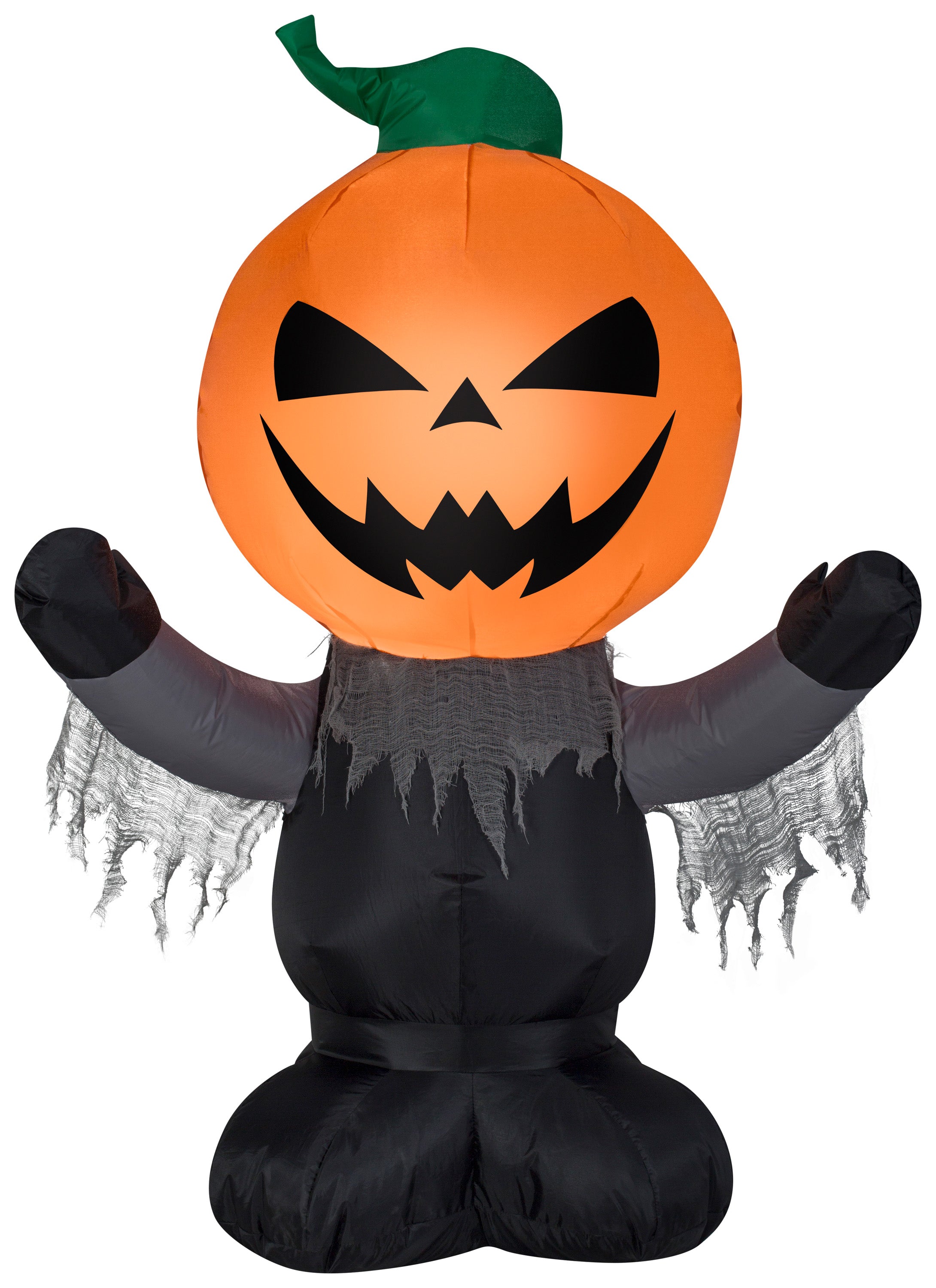 3.5' Airblown Scary Pumpkin Reaper Halloween Inflatable
