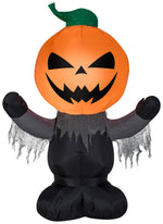 Load image into Gallery viewer, 3.5&#39; Airblown Scary Pumpkin Reaper Halloween Inflatable
