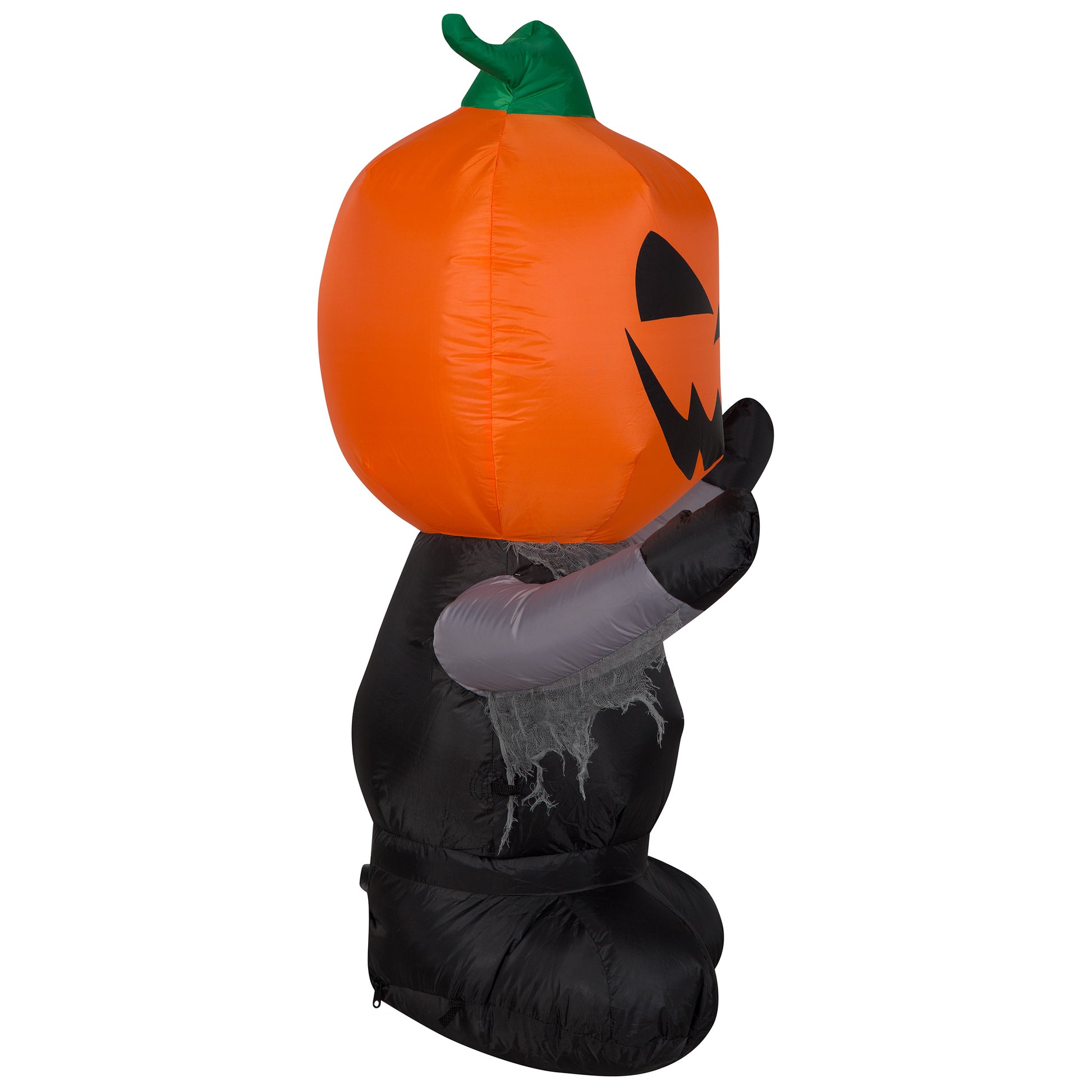 3.5' Scary Pumpkin Reaper Halloween Inflatable image 2