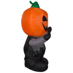 Load image into Gallery viewer, 3.5&#39; Airblown Scary Pumpkin Reaper Halloween Inflatable
