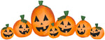 Load image into Gallery viewer, 9&#39; Wide Airblown Harvest Pumpkin Collection Scene Halloween Inflatable
