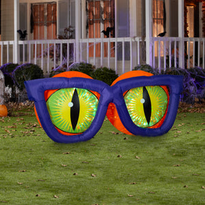 Gemmy Projection Airblown Kaleidoscope Evil Eyes , 3 ft Tall