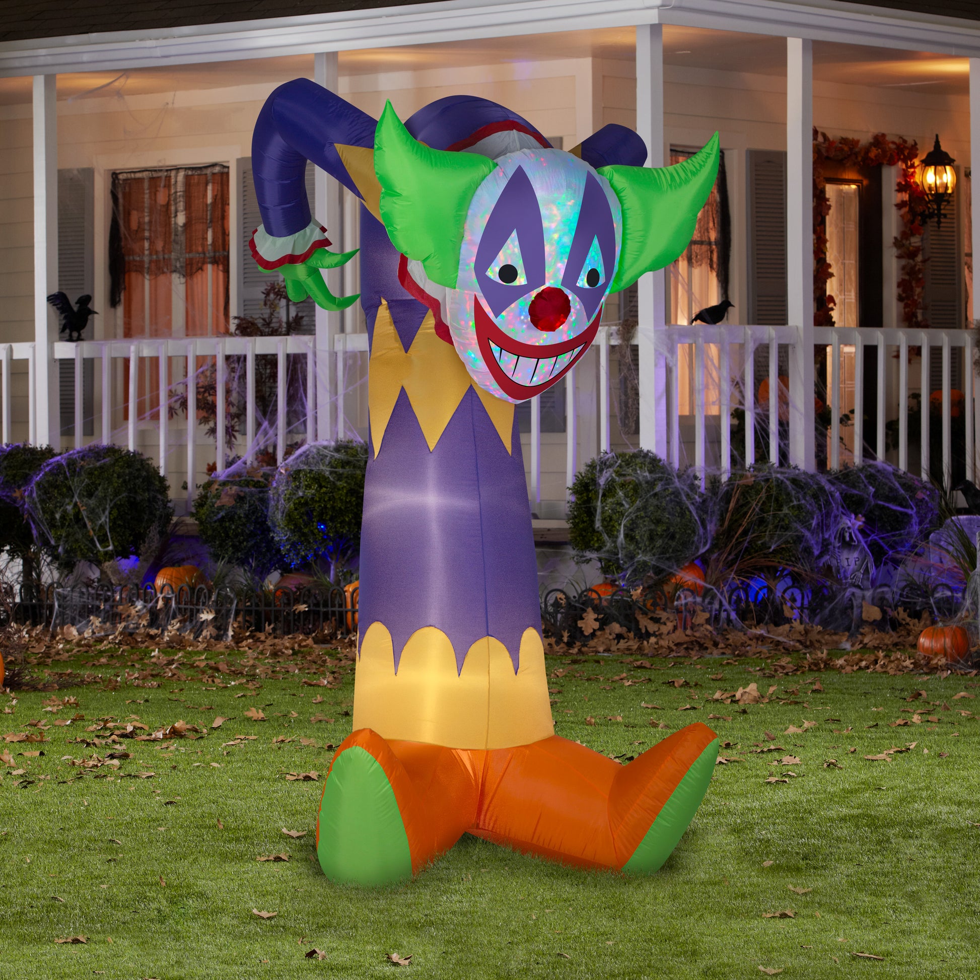 Halloween Inflatable Projection Kaleidoscope Creepy Clown Airblown lifestyle