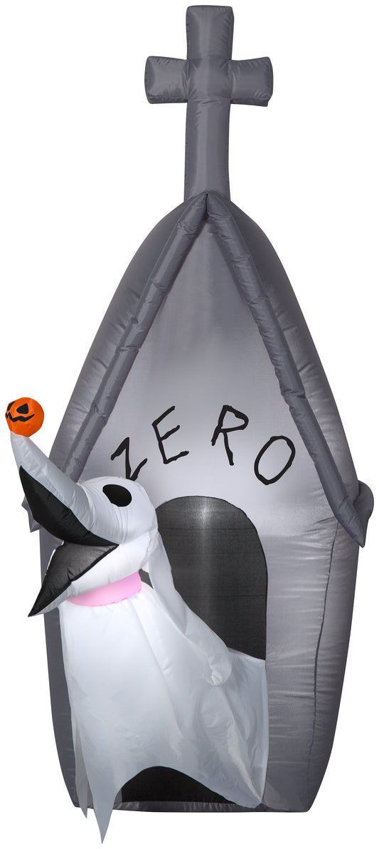 Inflatable Zero w/Doghouse Scene Disney, 5 ft Tall, Grey