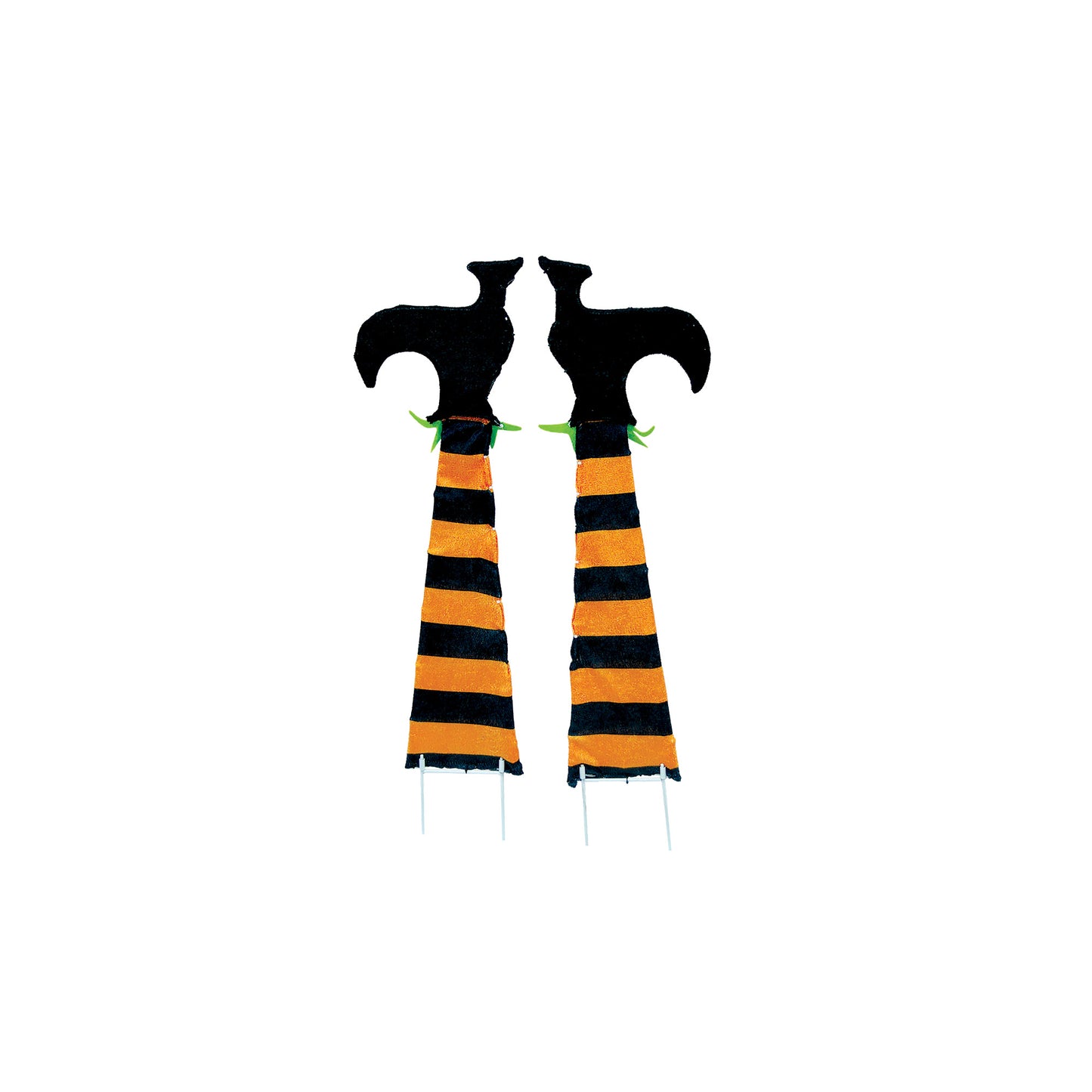 36-Inch Upside-Down Witch Legs Pre-Lit Halloween Yard Art image 3