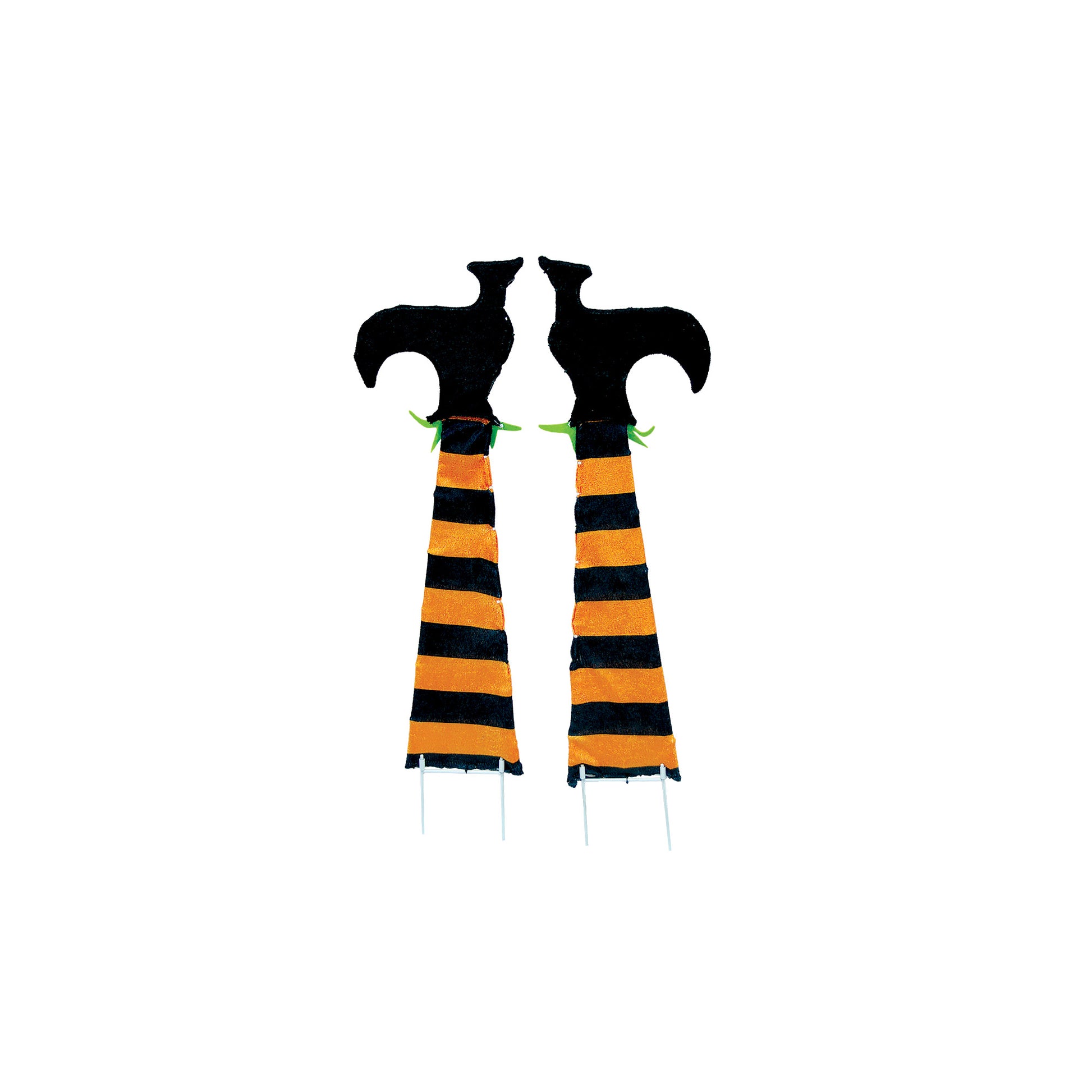36-Inch Upside-Down Witch Legs Pre-Lit Halloween Yard Art image 3
