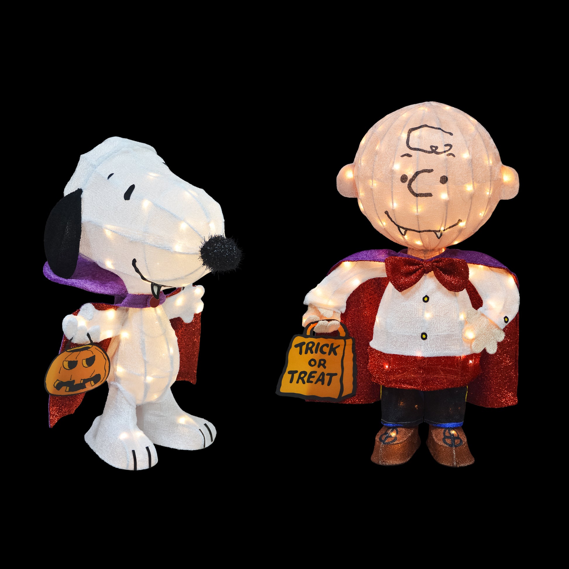 Peanuts Vampire Two-Piece Pre-Lit Halloween Yard Art Set image 3
