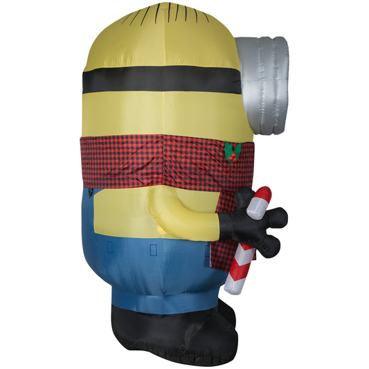 8.5' Stuart w/Plaid Scarf Giant Universal Christmas Inflatable image 2